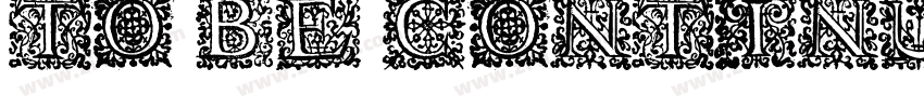 To be continued字体转换